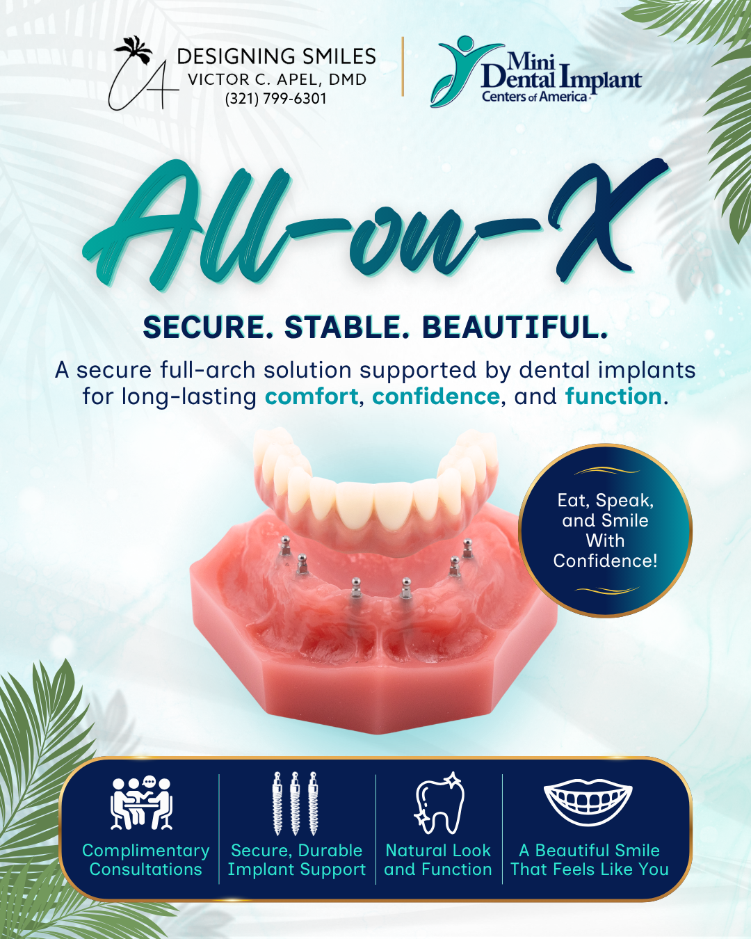 All on X Dental Implants in Melbourne, FL | Book a Complimentary Implant Consultation